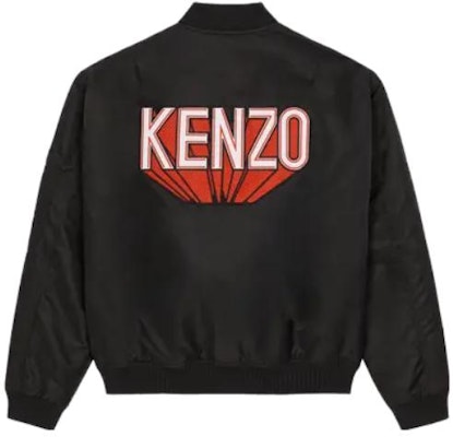KENZO 黑色字母修身棒球領外套 FD65BL1279OC99 Lookbook KENZO 黑色字母修身棒球領外套 FD65BL1279OC99