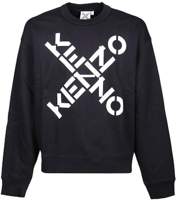 KENZO Sweatshirt Hitam dengan Logo Panah Terbaru. 5SW5214MS-99 Order KENZO Sweatshirt Hitam dengan Logo Panah Terbaru. 5SW5214MS-99