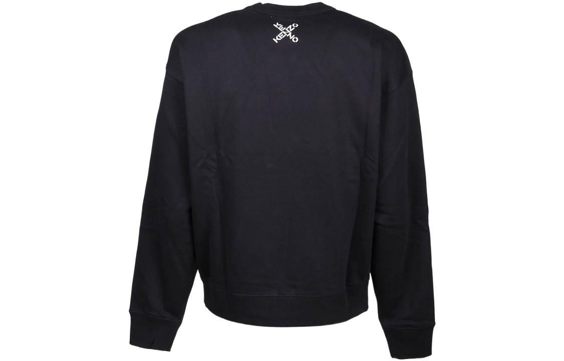 Lookbook KENZO Sweatshirt Hitam dengan Logo Panah Terbaru. 5SW5214MS-99