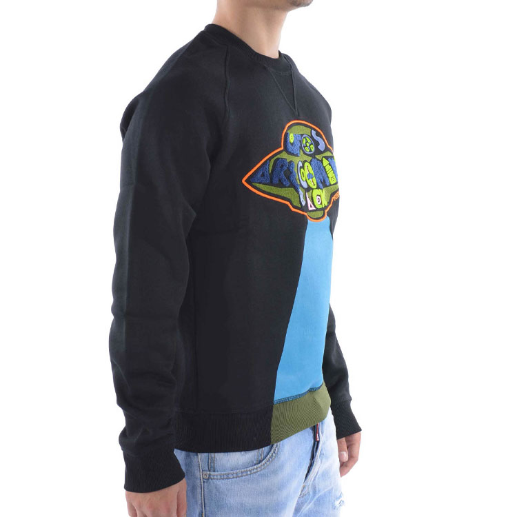 KENZO  Black UFO Embroidered Crewneck Long Sleeve Pullover Sweatshirt F565SW0964MB-99 圖 6