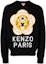 Order KENZO ブラック ウールコットン混 長袖セーター FD65PU4293BB-99J