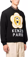 Purchase KENZO 黑色羊毛棉混紡長袖毛衣 FD65PU4293BB-99J