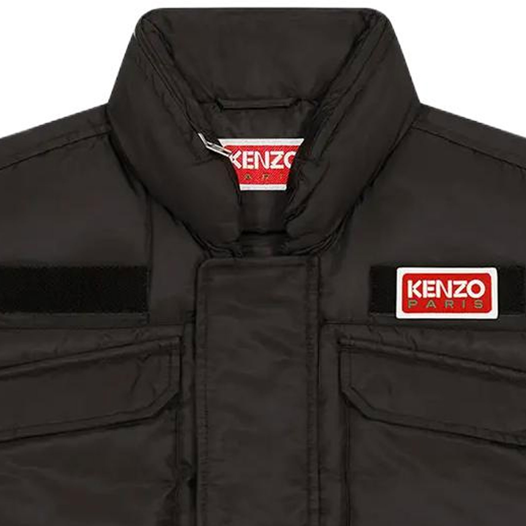 Details for Chaleco Negro con Cremallera y Cuello Alto KENZO FD65OU0019NI-99