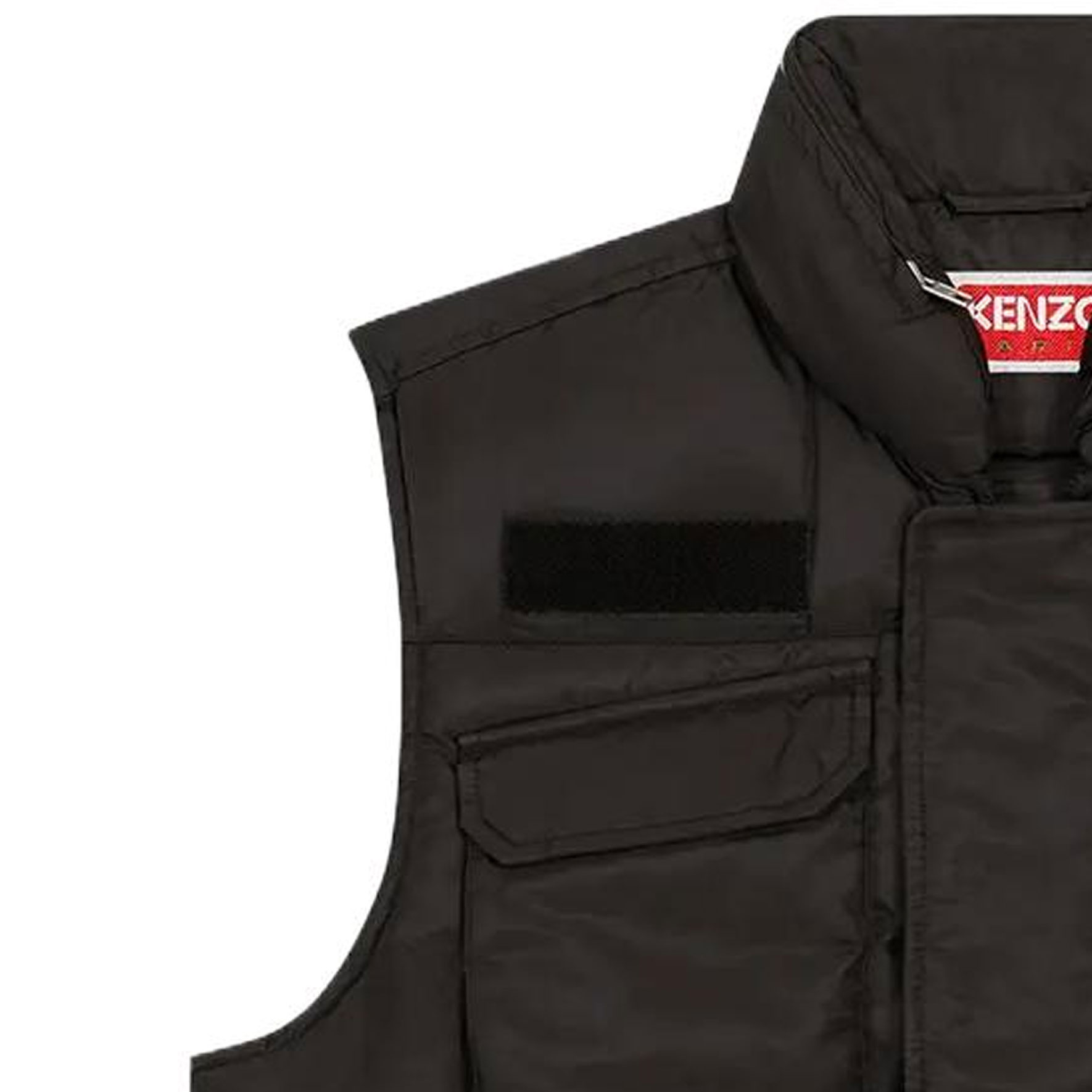 Sizing Chaleco Negro con Cremallera y Cuello Alto KENZO FD65OU0019NI-99