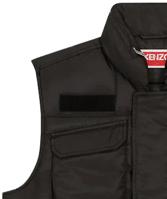 Chaleco Negro con Cremallera y Cuello Alto KENZO FD65OU0019NI-99 Sizing Chaleco Negro con Cremallera y Cuello Alto KENZO FD65OU0019NI-99