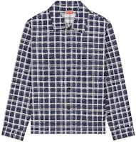 KENZO Blue Checked Button-Up Long Sleeve Shirt FE55CH5269JK-77 KENZO Blue Checked Button-Up Long Sleeve Shirt FE55CH5269JK-77