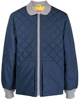 KENZO Blue Colorblock Zip-Up Cotton Jacket FC65BL1289NE-77 KENZO Blue Colorblock Zip-Up Cotton Jacket FC65BL1289NE-77