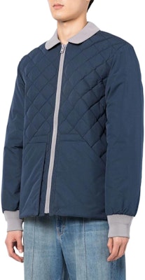 KENZO Blue Colorblock Zip-Up Cotton Jacket FC65BL1289NE-77 Shop KENZO Blue Colorblock Zip-Up Cotton Jacket FC65BL1289NE-77