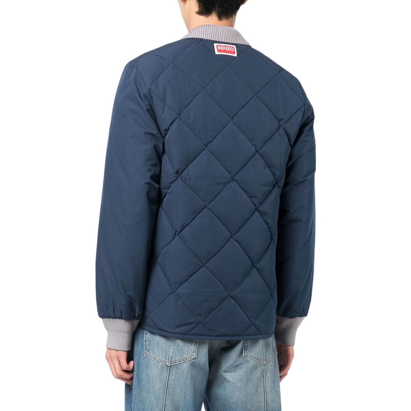 Purchase KENZO  Blue Colorblock Zip-Up Cotton Jacket FC65BL1289NE-77