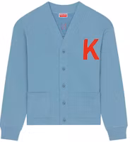KENZO Blue Elephant Embroidered Knit Cardigan Long Sleeve FD65SW0484ME-69 KENZO Blue Elephant Embroidered Knit Cardigan Long Sleeve FD65SW0484ME-69
