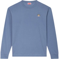 KENZO Blue Embroidered Tiger Crewneck Sweatshirt Long Sleeve FE55TS1994SG-67 KENZO Blue Embroidered Tiger Crewneck Sweatshirt Long Sleeve FE55TS1994SG-67
