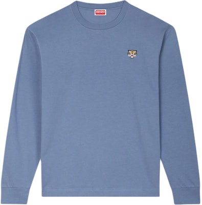 KENZO Biru Sweatshirt Lengan Panjang dengan Bordir Harimau Crewneck FE55TS1994SG-67 Buy KENZO Biru Sweatshirt Lengan Panjang dengan Bordir Harimau Crewneck FE55TS1994SG-67