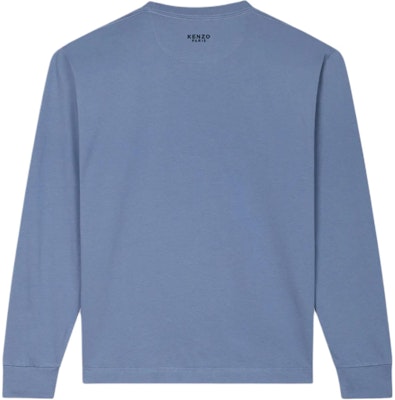 KENZO Biru Sweatshirt Lengan Panjang dengan Bordir Harimau Crewneck FE55TS1994SG-67 Lookbook KENZO Biru Sweatshirt Lengan Panjang dengan Bordir Harimau Crewneck FE55TS1994SG-67
