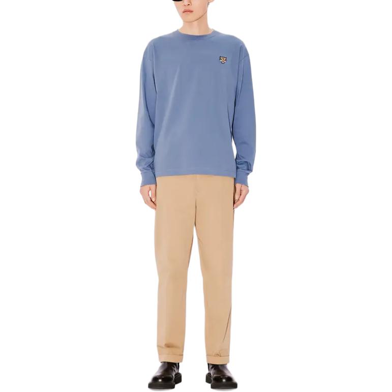 Shop KENZO Biru Sweatshirt Lengan Panjang dengan Bordir Harimau Crewneck FE55TS1994SG-67
