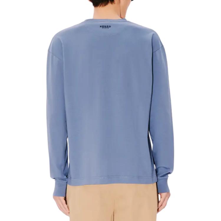 Details for KENZO Biru Sweatshirt Lengan Panjang dengan Bordir Harimau Crewneck FE55TS1994SG-67
