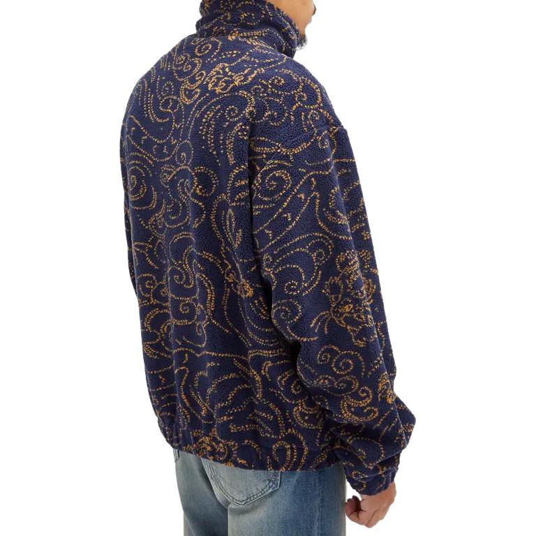 KENZO  Blue High-Neck Line Zip Logo Long-Sleeve Jacket. FE65BL2094FB-79 圖 4