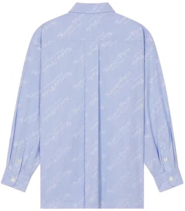 KENZO 蓝色长袖休闲衬衫字母印花款式 FE55CH5079JM-64 Lookbook KENZO 蓝色长袖休闲衬衫字母印花款式 FE55CH5079JM-64