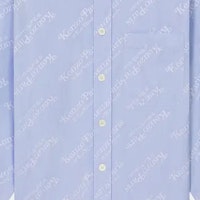 KENZO ブルー 長袖 カジュアル シャツ レタープリント入り FE55CH5079JM-64 Purchase KENZO ブルー 長袖 カジュアル シャツ レタープリント入り FE55CH5079JM-64