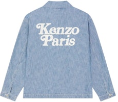 KENZO ブルー ルーズフィット デニムジャケット Vネック ポケット付き 長袖 FE55DM1426H4-DT Lookbook KENZO ブルー ルーズフィット デニムジャケット Vネック ポケット付き 長袖 FE55DM1426H4-DT