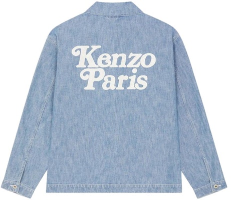 KENZO ブルー ルーズフィット デニムジャケット Vネック ポケット付き 長袖 FE55DM1426H4-DT Lookbook KENZO ブルー ルーズフィット デニムジャケット Vネック ポケット付き 長袖 FE55DM1426H4-DT