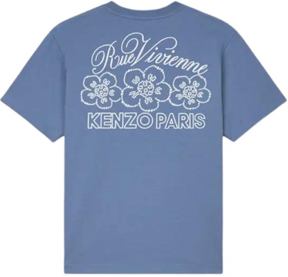 KENZO 藍色寬鬆版圓領文字印花T恤 SS24. FE65TS2984SI-67 Lookbook KENZO 藍色寬鬆版圓領文字印花T恤 SS24. FE65TS2984SI-67