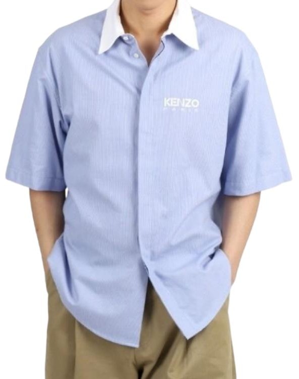 kenzo-blue-short-sleeve-fitted-shirt-with-turn-down-collar-fe-55-ch-1209-lf-64