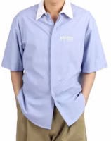 Order KENZO 蓝色修身翻领短袖衬衫 FE55CH1209LF-64