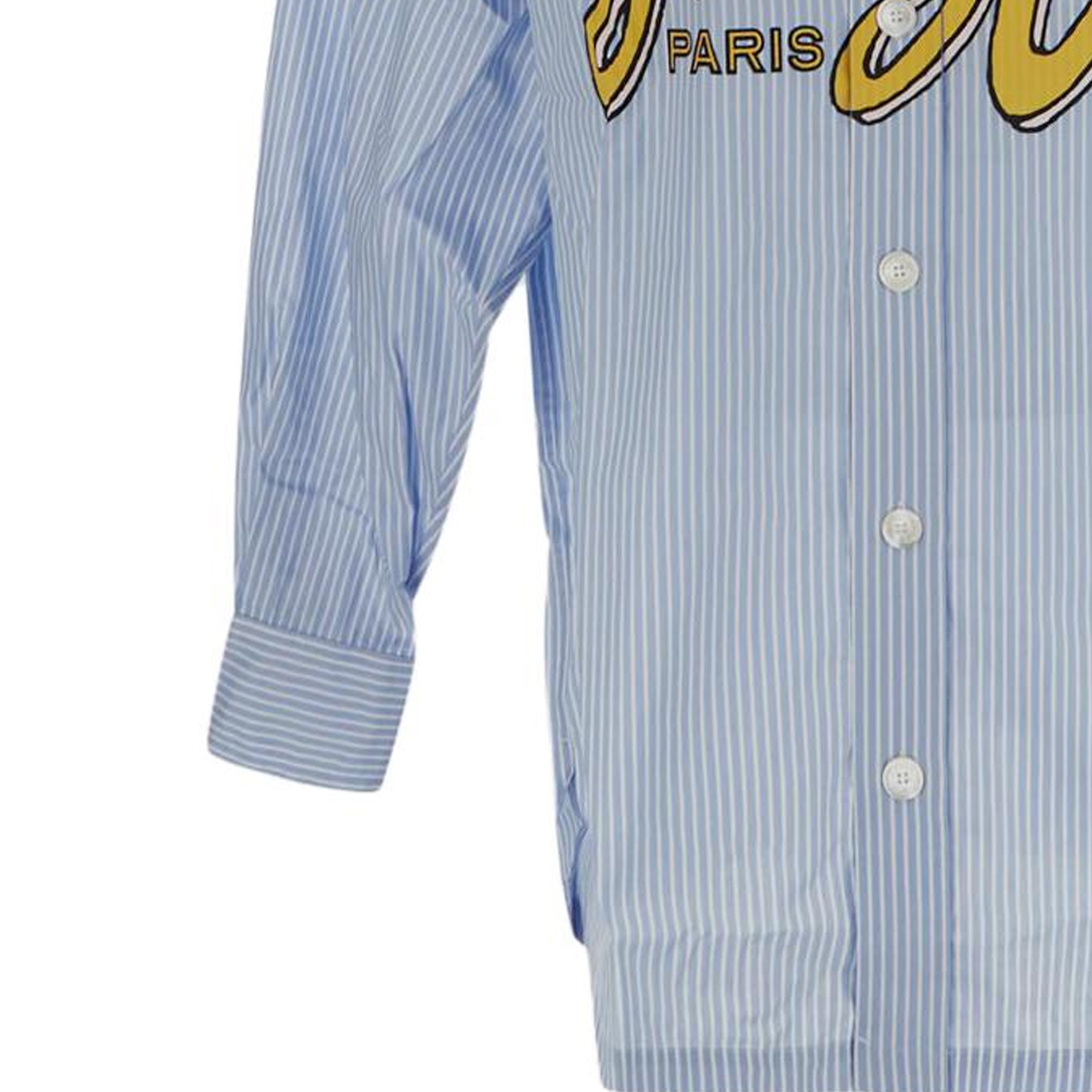 Sizing KENZO 蓝色条纹徽标翻领长袖衬衫 FD65CH5109LM-64