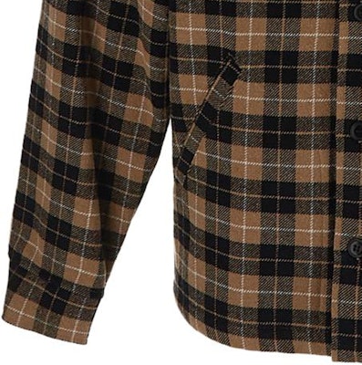 KENZO Kemeja Slim-Fit Kotak Lengan Panjang Coklat Hitam. FD65CH5199OE-12 Details for KENZO Kemeja Slim-Fit Kotak Lengan Panjang Coklat Hitam. FD65CH5199OE-12