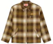 Order KENZO Checkered Zip-Up Jacket in Dark Brown. FD65BL2069GD-90