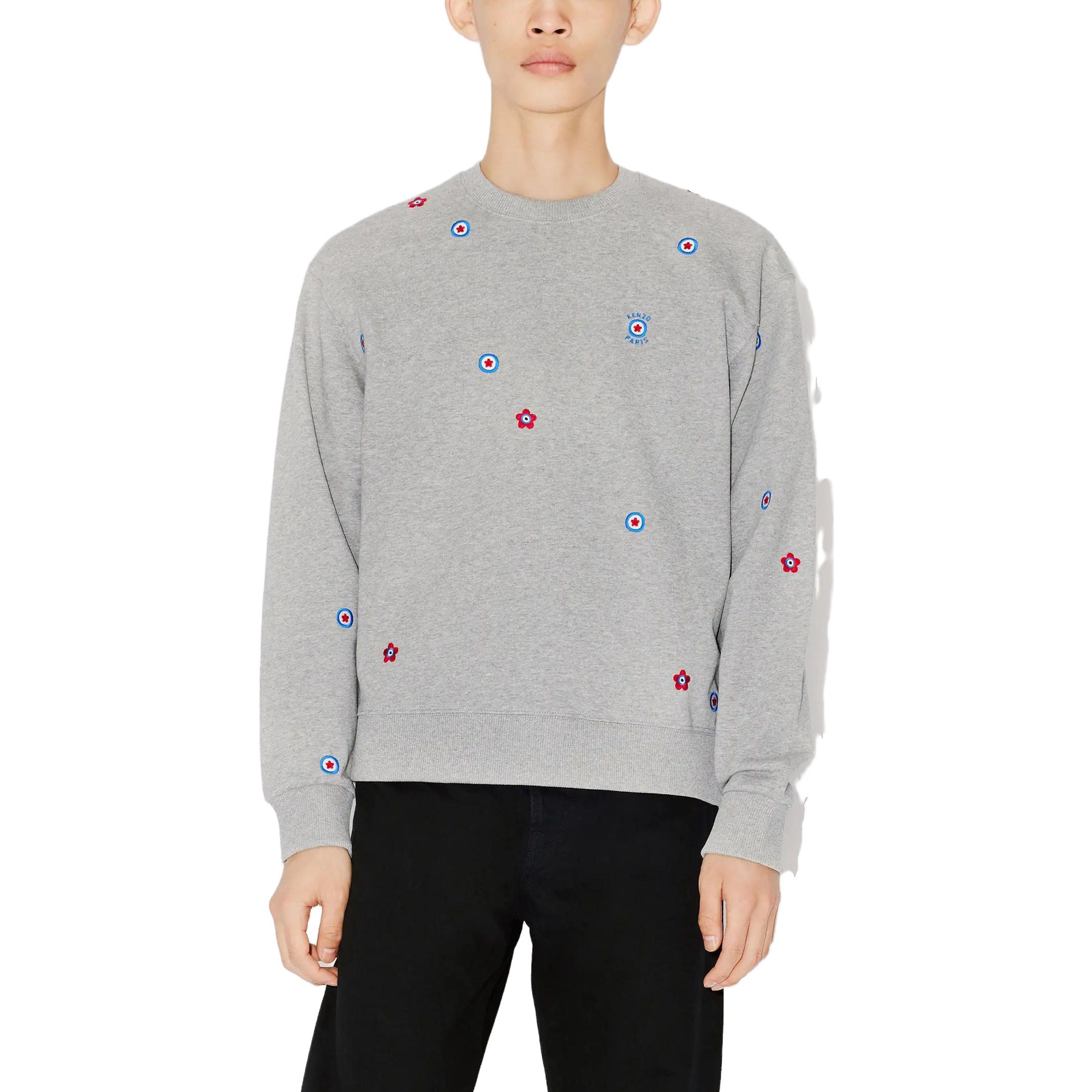 KENZO  Floral Print Crewneck Sweatshirt - Grey FD65SW0634MF-94 圖 4