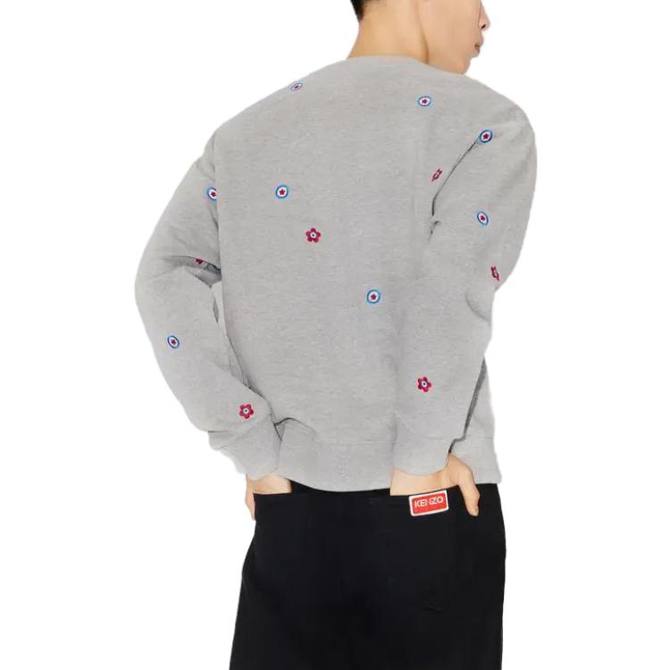 KENZO  Floral Print Crewneck Sweatshirt - Grey FD65SW0634MF-94 圖 5