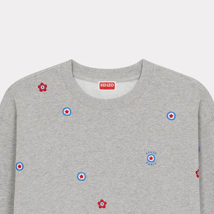 KENZO  Floral Print Crewneck Sweatshirt - Grey FD65SW0634MF-94 圖 7