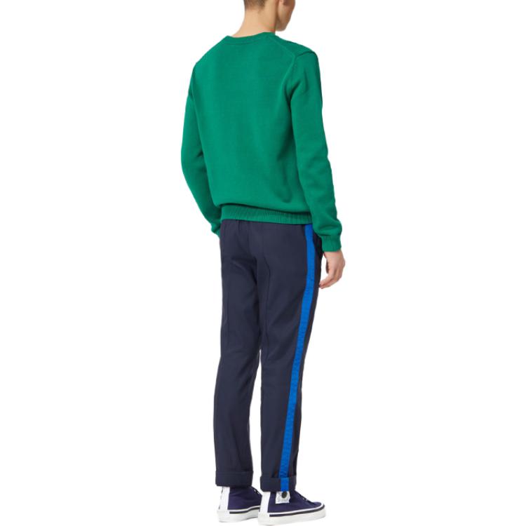 Purchase KENZO  Green Crewneck Knit Sweater with Logo Design. F255PU2173LC-57