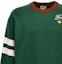 Shop KENZO Green Crewneck Sweater with Logo Print. FD65PU4133-BJ53