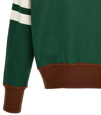 KENZO Green Crewneck Sweater with Logo Print. FD65PU4133-BJ53 Details for KENZO Green Crewneck Sweater with Logo Print. FD65PU4133-BJ53