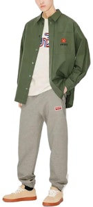 KENZO绿色刺绣标志长袖纽扣衬衫 FD65CH5079LA-51 Shop KENZO绿色刺绣标志长袖纽扣衬衫 FD65CH5079LA-51