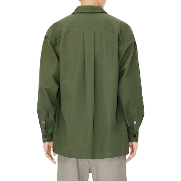 Details for KENZO Kemeja Lengan Panjang Hijau Bordir Logo. FD65CH5079LA-51