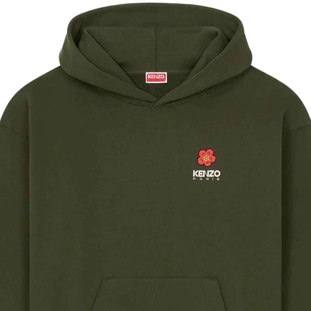 KENZO  Green Floral Logo Hoodie Long Sleeve Sweatshirt. FD55SW4444ME-51 圖 7