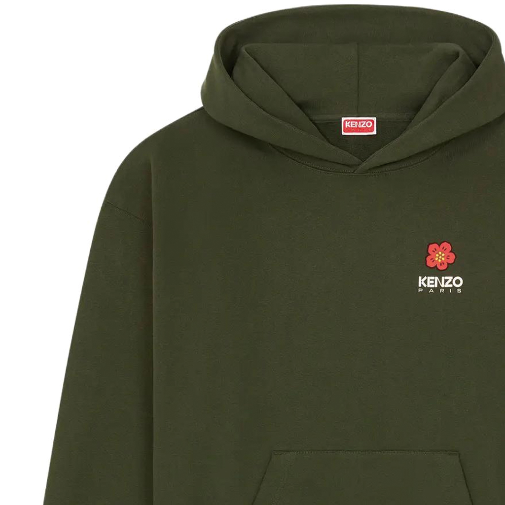 KENZO  Green Floral Logo Hoodie Long Sleeve Sweatshirt. FD55SW4444ME-51 圖 8