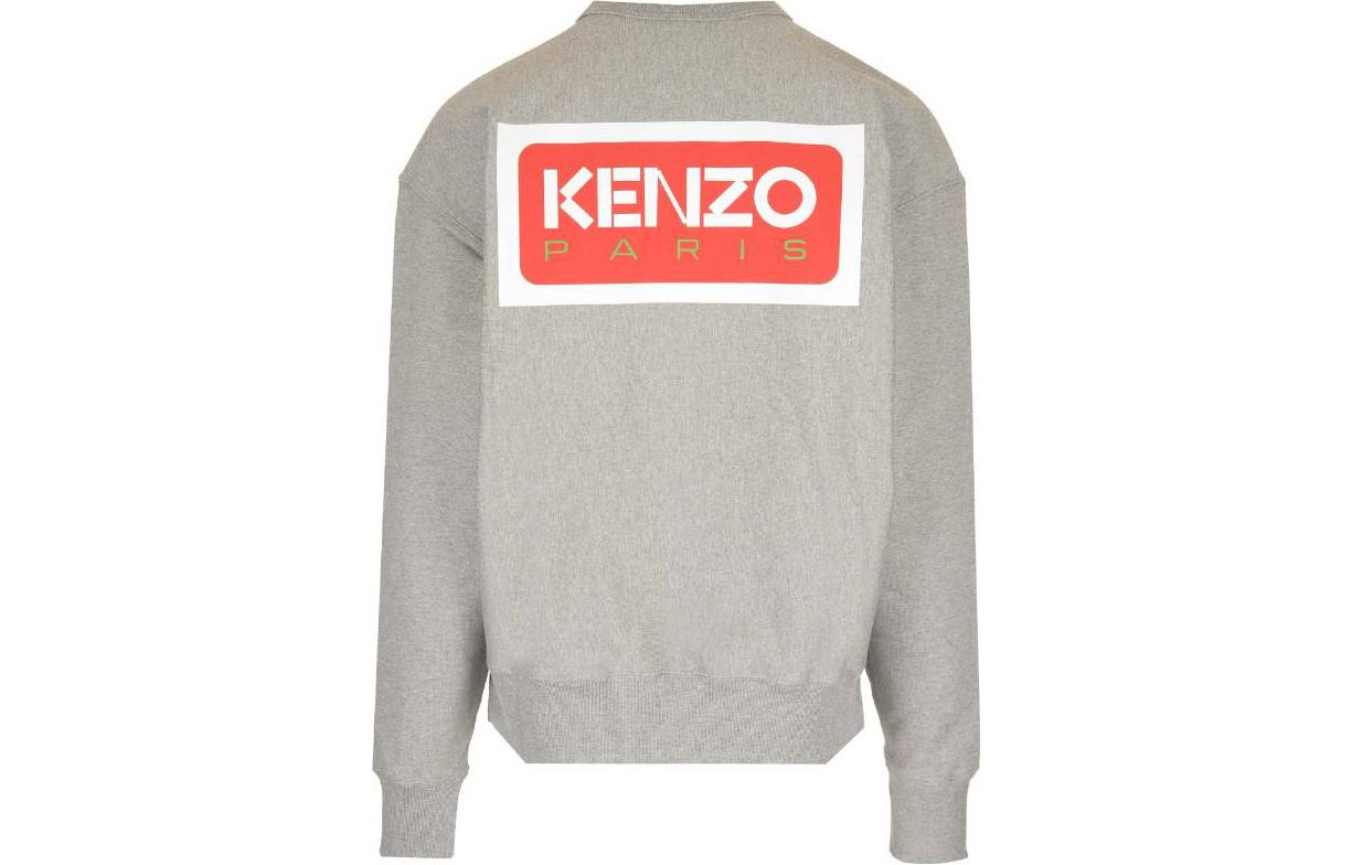 KENZO  Grey Crewneck Slim Fit Long Sleeve Sweatshirt. FD65SW0714ME-94 圖 3