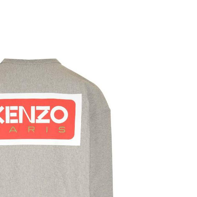 KENZO  Grey Crewneck Slim Fit Long Sleeve Sweatshirt. FD65SW0714ME-94 圖 5
