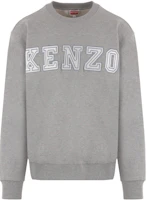 KENZO Grey Crewneck Sweatshirt with Letter and Numeric Print. FD65SW0064MF-94 KENZO Grey Crewneck Sweatshirt with Letter and Numeric Print. FD65SW0064MF-94