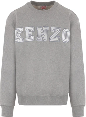 KENZO Grey Crewneck Sweatshirt with Letter and Numeric Print. FD65SW0064MF-94 Buy KENZO Grey Crewneck Sweatshirt with Letter and Numeric Print. FD65SW0064MF-94