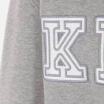 KENZO Grey Crewneck Sweatshirt with Letter and Numeric Print. FD65SW0064MF-94 Details for KENZO Grey Crewneck Sweatshirt with Letter and Numeric Print. FD65SW0064MF-94