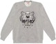 Buy KENZO Grey Crewneck Sweatshirt with Logo Print FD62SW8244MF-94