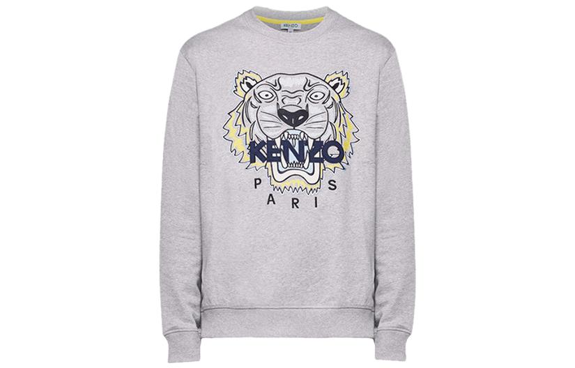 Order KENZO  Grey Crewneck Sweatshirt with Tiger Print. F955SW0014XA-94