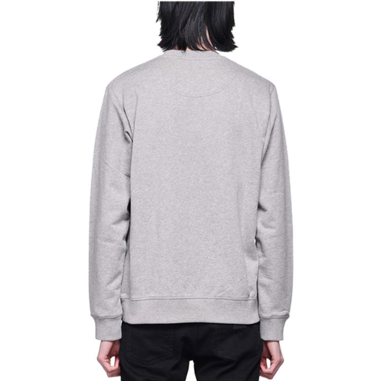 Shop KENZO  Grey Crewneck Sweatshirt with Tiger Print. F955SW0014XA-94