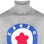 Details for KENZO Grey High Neck Long Sleeve Sweatshirt with Letter Logo. FD65PU4013BA-94