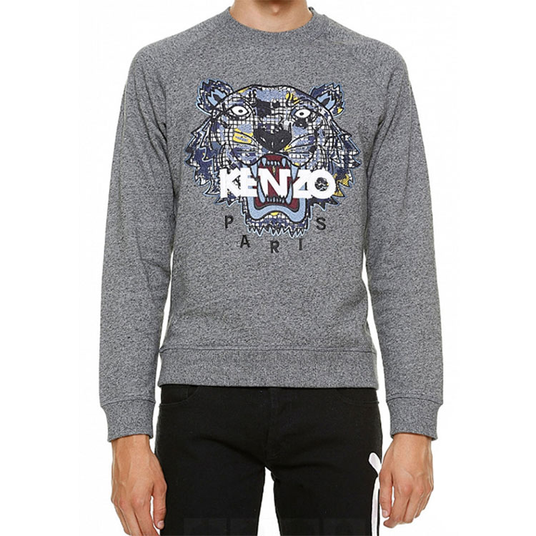 KENZO  Grey Logo Tiger Head Pullover Sweatshirt. F665SW1194XL-98 圖 3